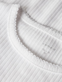 NAME IT Rib T-shirt Katie Lucent White